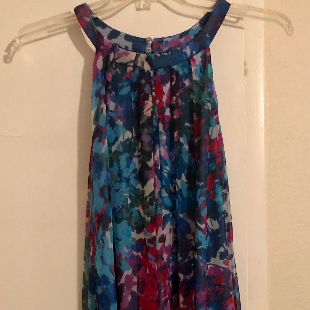 NWT London Times Blue Floral Dress